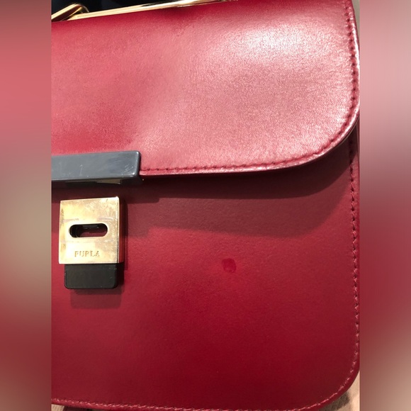 Furla Elisir Crossbody Bag Color Maroon, sz 7,5x6x3 inches (Read Description) - Picture 11 of 12